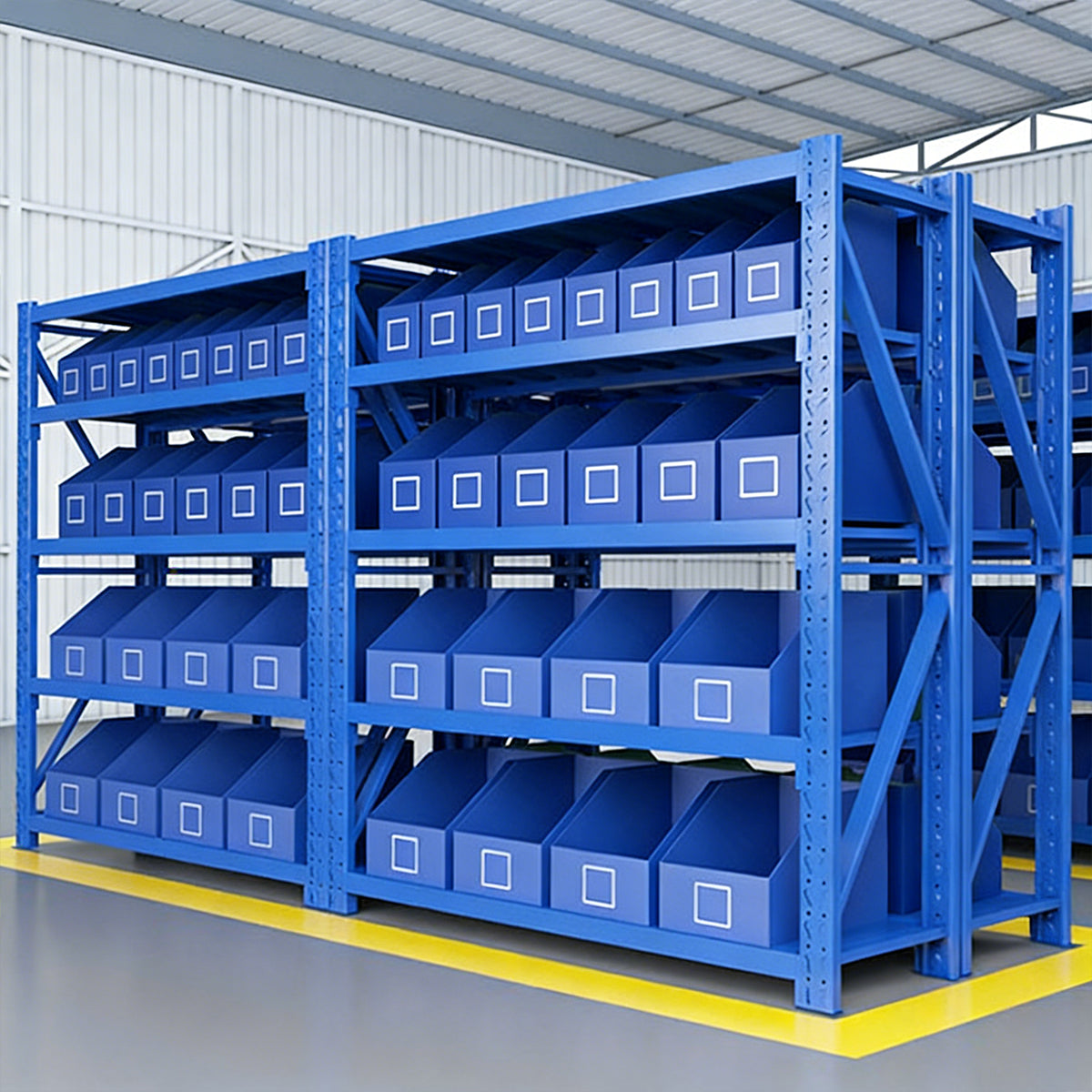 5PCS Waterproof Shelf Storage Boxes for Warehouse Garage Tool Sorting