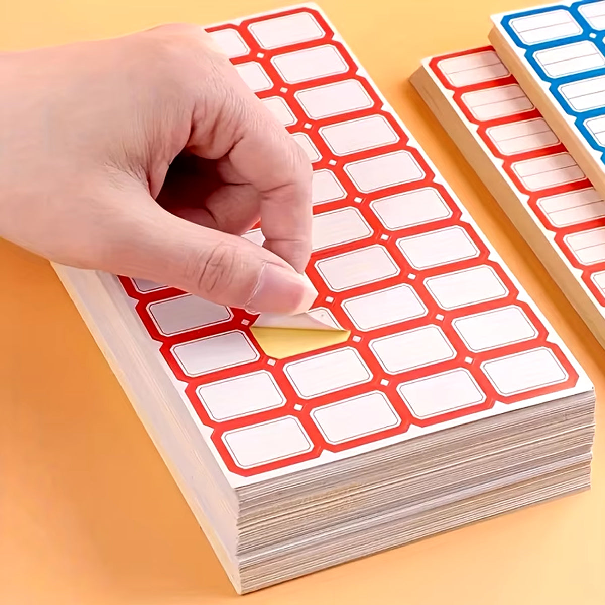 100pcs Self Adhesive Price Stickers Blank Name Number Labels for Inventory