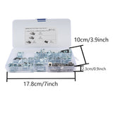 80PCS Stainless Steel M4-M8 Sheet Metal Nut Clips Assortment