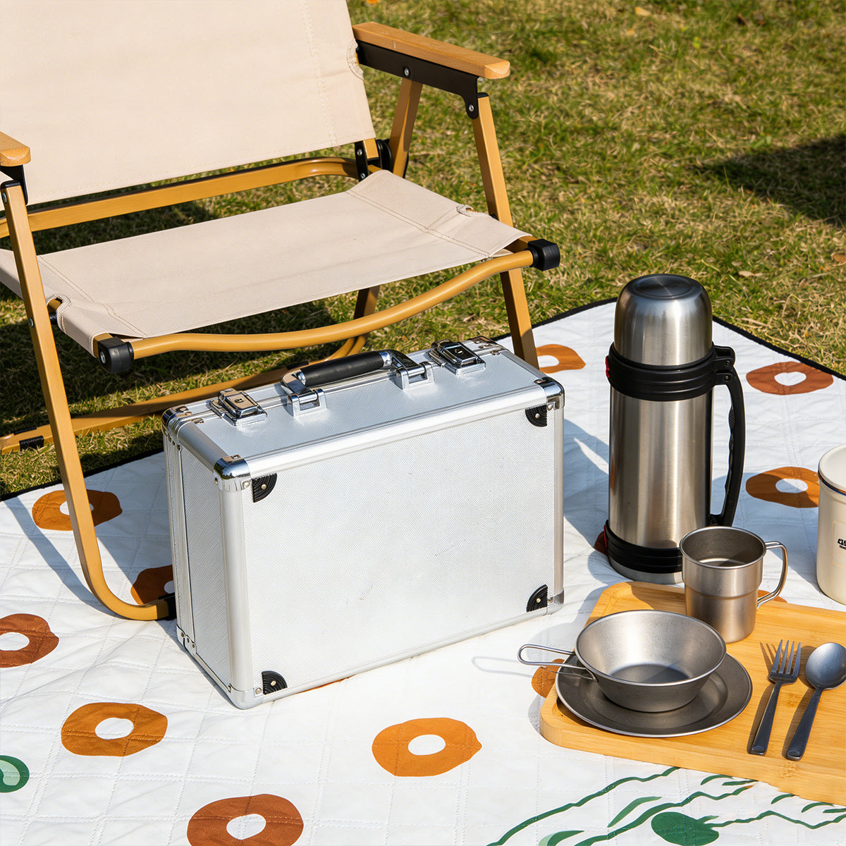Portable Aluminum Tool Storage Box Equipment Protection Case