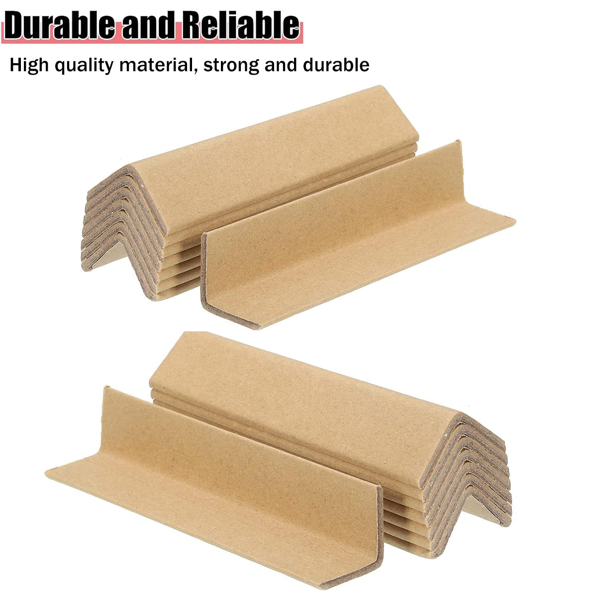 100PCS L-Shaped Kraft Paper Corner Protectors 20cm