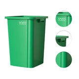 80L Square Trash Can Large Capacity Durable Open-Top Bin