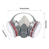 6200 Protective Respirator Face Mask Set with Dual Filters 8PCS