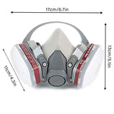 Half Face Dustproof Protective Mask with Dual Cartridge for Industrial Use