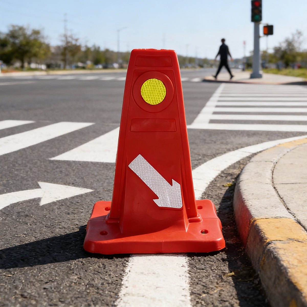 Traffic Divider Safety Cone Reflective Road Construction Warning Marker