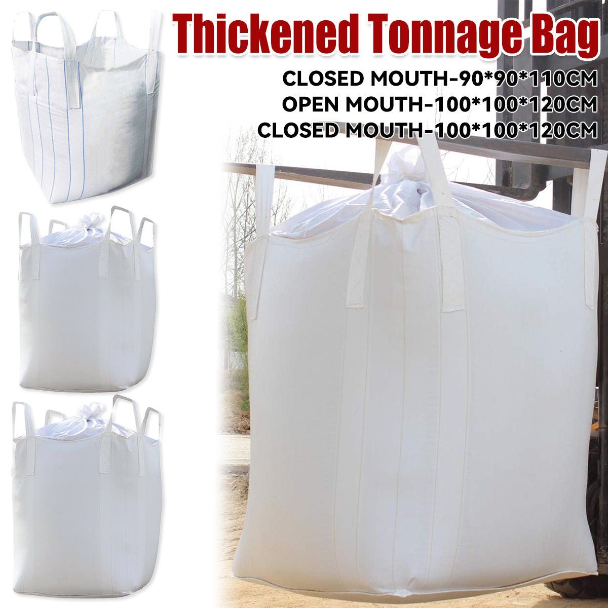Heavy Duty Thickened Bulk Tonnage Bag for Warehouse Sand Aggregate