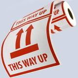 300PCS Anti-Tripping Warning Stickers 12×12cm Shipping Box This Way Up Labels