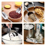 4 Sizes Aluminum Alloy Ice, Flour Rice Scoops Multipurpose