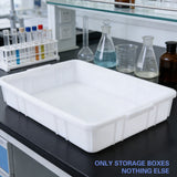 Rectangular Hardware Tool Storage Box Large Capacity PE Organizer