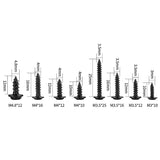 340PCS Black Self-Tapping Screws Assortment for Metal Wood