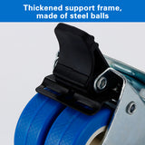 Heavy Duty Swivel Locking Casters 50mm PVC Wheels 4pcs for Warehouse Equipment