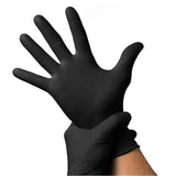 50Pairs Black Nitrile Gloves for Hairdresser Mechanic Chemical Use