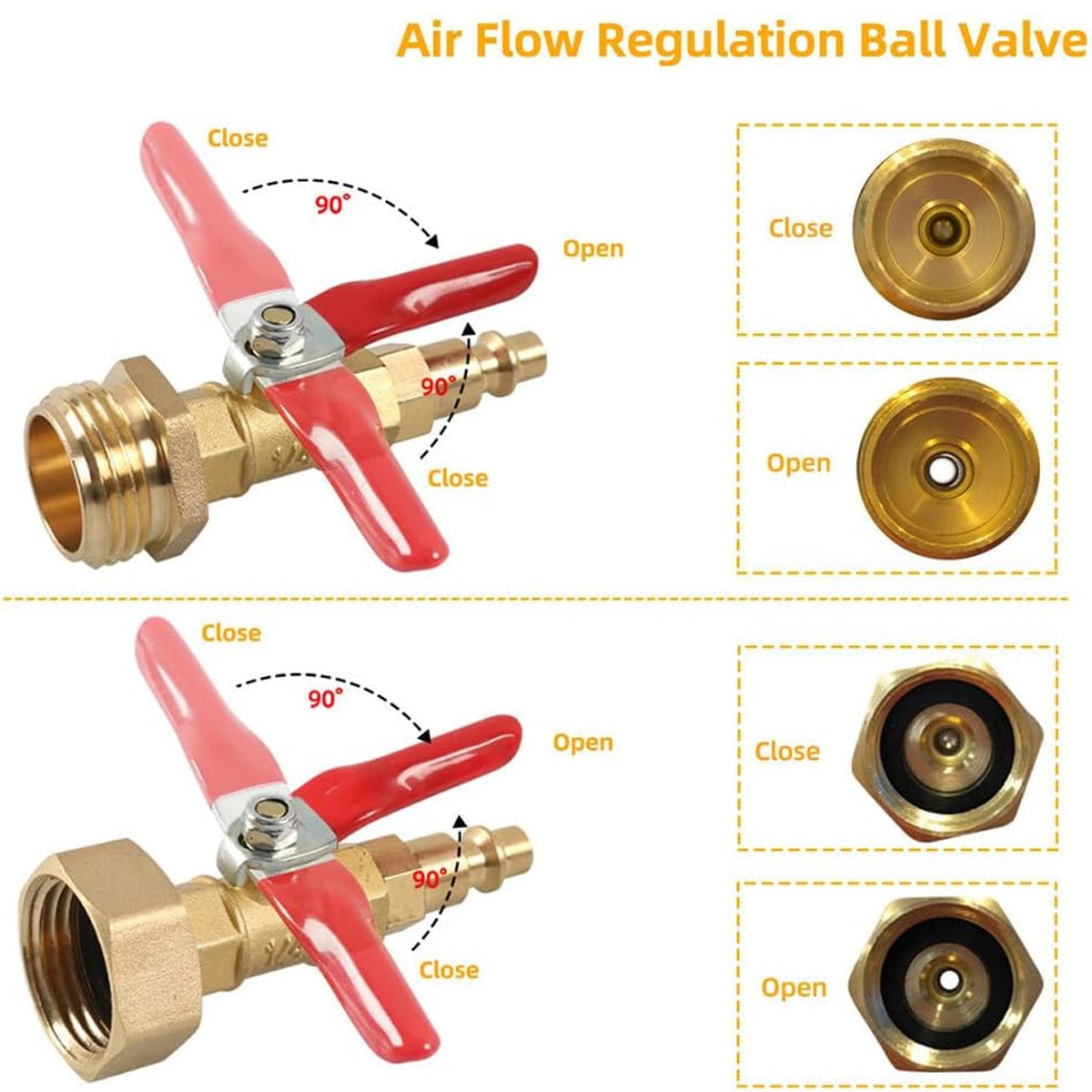 2PCS Antifreeze Winter Joint Tool Durable Brass Water Fittings