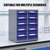 10 Drawer Parts Storage Cabinet Metal Frame Organizer 32x22x28cm