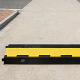 Slotted Rubber Speed Bump with Flip Cover Reflective Modular Design