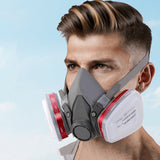 7PCS Respirator Mask Set Dual Filter Dust Protection Spray Paint