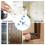 Woodworking Drill Guide Punch Locator Ruler for Furniture Carpentry