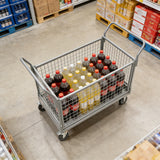 Folding Fence Vehicle Metal Mesh Cart for Warehouse Transport