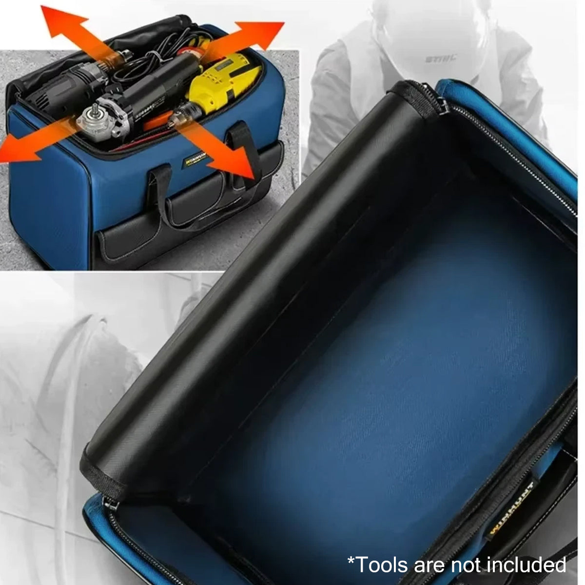 Multifunctional Handheld Tool Bag with Large Capacity & Wear-Resistant Base