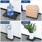 Heavy Duty Rolling Utility Cart Silent Portable Trolley for Warehouse Use