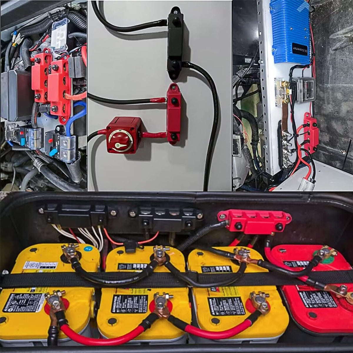 12V M8/M10 Distribution Block Covered Busbar Terminal for Electrical Systems