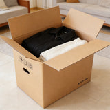 10PCS Corrugated Cardboard Moving Boxes with Built-In Handles