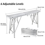 Folding Scaffolding Platform Galvanized Steel 150kg Load