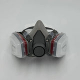 Half Face Dustproof Protective Mask with Dual Cartridge for Industrial Use