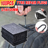 100PCS Tyre Repair Plugs Tubeless Car Tire Puncture Seal Strips