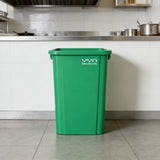 80L Square Trash Can Large Capacity Durable Open-Top Bin