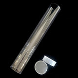 Transparent PC Packaging Tube with Lid Plastic Storage Tube 20PCS