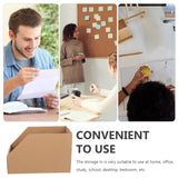 10pcs Slanted Cardboard Display Storage Boxes Organiser