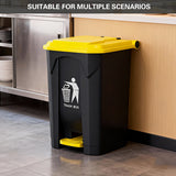 100L Pedal Trash Can with Lid Large Capacity Durable