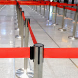2M Retractable Isolation Barrier Belt Post Anti-Slip Waterproof