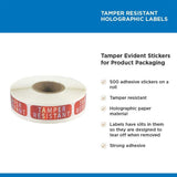5 Rolls Tamper Proof Laser Security Labels Self Adhesive Sealing Stickers