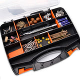 Clear Plastic Storage Box Multi Compartment Small Parts Organizer