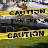 5PCS 100M Caution Warning Tape 75mm High Visibility Safety Barrier