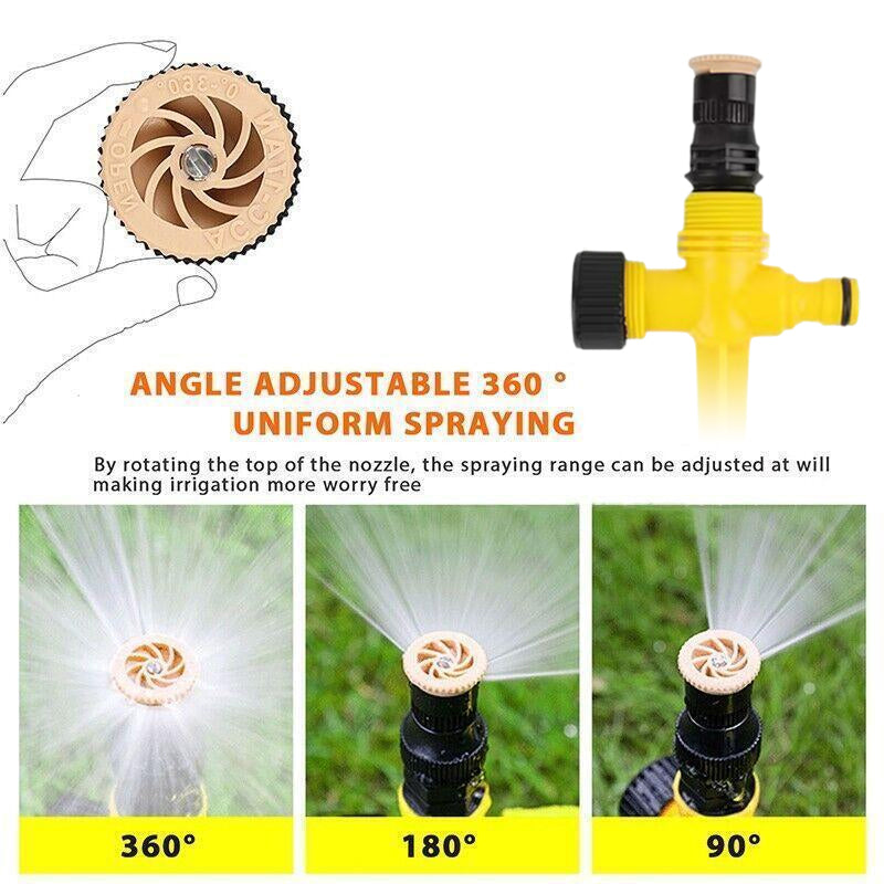 Auto Irrigation Lawn Sprinkler Adjustable 360-degree Rotation