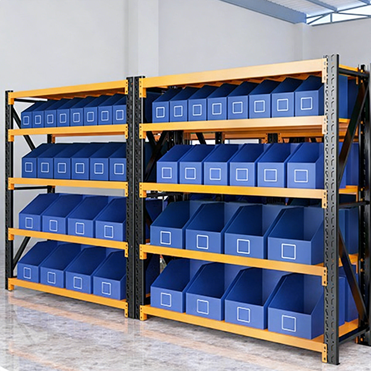 5PCS Waterproof Shelf Storage Boxes for Warehouse Garage Tool Sorting