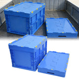 Foldable Plastic Storage Box with Rounded Corners for Workshop Garage Home