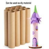 10PCS Kraft Paper Storage Tubes Cardboard Poster Document Shipping