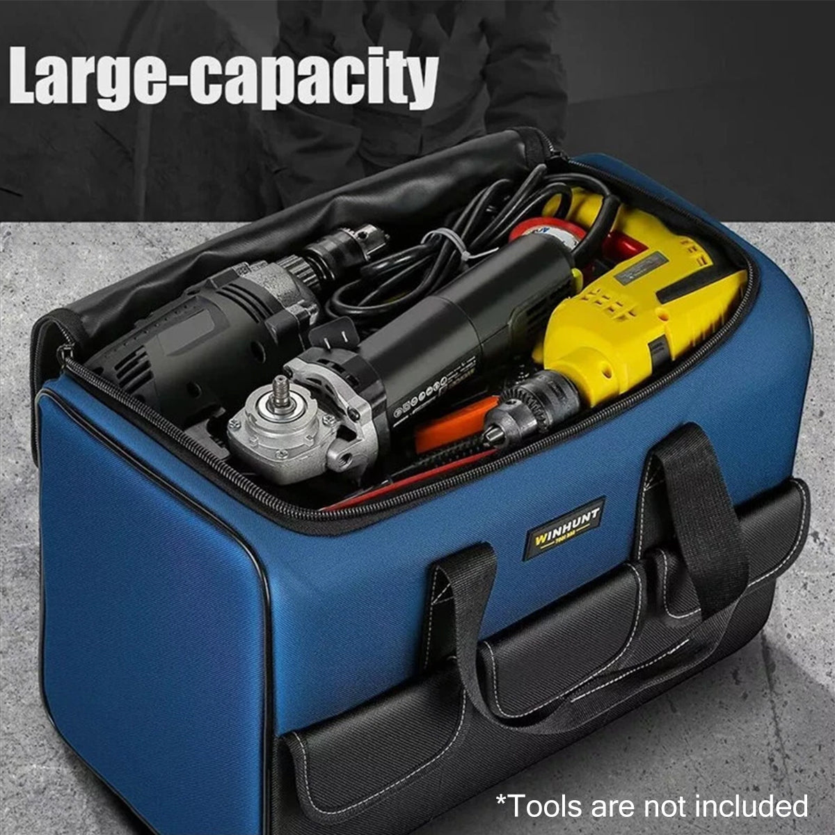 Multifunctional Handheld Tool Bag with Large Capacity & Wear-Resistant Base