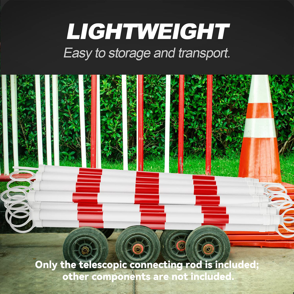 1–2M Telescopic Connecting Rod for Road Cone and Bucket Linking