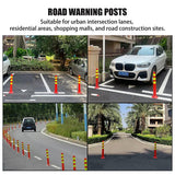 Plastic Safety Traffic Cones Impact Resistant Road Warning 2PCS