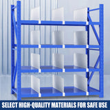 5PCS Shelf Dividers Durable Snap-On for Warehouse Garage Storage
