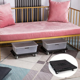 Heavy Duty Rolling Utility Cart Silent Portable Trolley for Warehouse Use