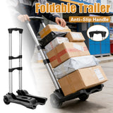 Portable Folding Hand Truck Cart Adjustable Handle 40kg Load