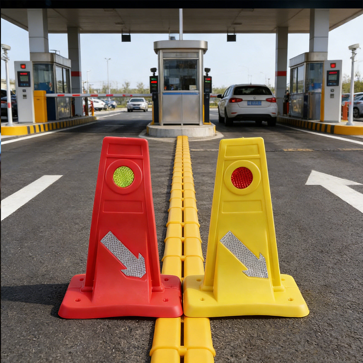 Traffic Divider Safety Cone Reflective Road Construction Warning Marker