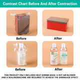 POF Heat Shrink Bags for Vacuum Sealer Packaging 100/200PCS