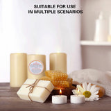 5 Rolls Candle Warning Stickers Durable Fire Safety Decals 2500PCS